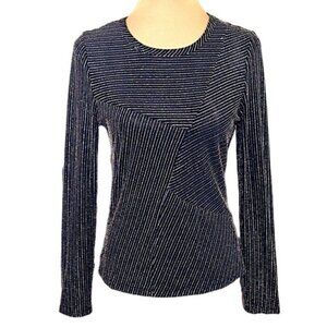 Garcia Evening Top Size Small Black Silk Blend